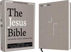 The Jesus Bible, NIV Edition, Cloth over Board, Gray Linen Hot on Sale