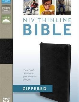 Niv, Thinline Bible Zippered, Bonded Leather, Black Online Sale