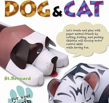 Kumon 3-D Paper Crafts Cat & Dog  For Ages 7 & Up Fashion