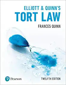 Elliott & Quinn s Tort Law, 12th Edition Fashion