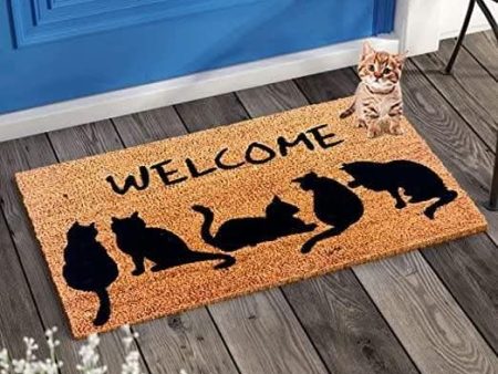 Welcome printed anti-slip door mat Discount