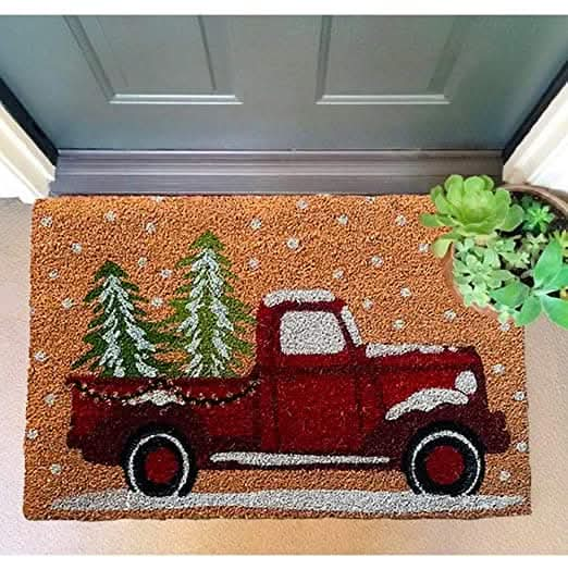 Natural printed coir door mat Online Sale