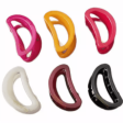 SENECIO Pack Of 6 Bean Shape Unbreakable Solid Premium Finish Colourful Clip Hair Claw Clutcher For Girls Online Sale