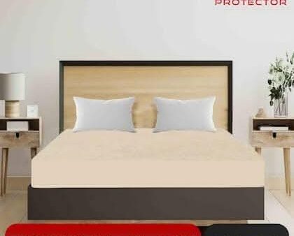 Mattress Protector Beige Bed Protector for Single Bed (78 x 48 inch) Online Sale