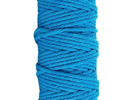 50M Aqua Blue Cotton Cord for Crafting & Home Decor Discount