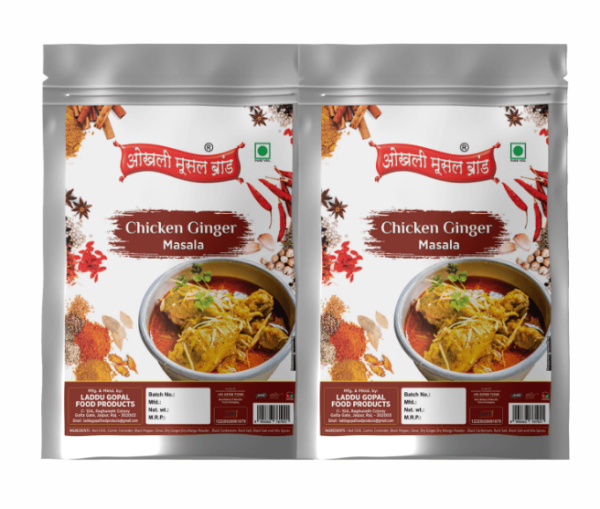 Chicken ginger masala 300g(pack of 2x 150g)|OKHLI MUSAL BRAND Online Hot Sale