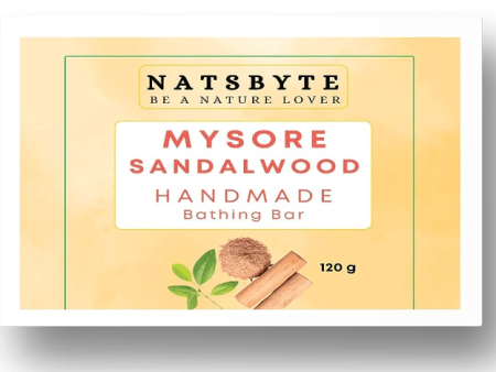 Handmade mysore sandal wood soap for bath | NATSBYTE (Pack of 2) Online Hot Sale