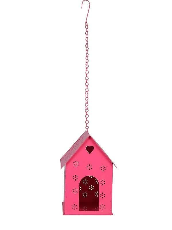 Hut Shape Bird House Pink Sale