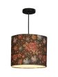 Black Floral Stitch Hanging Shade Online