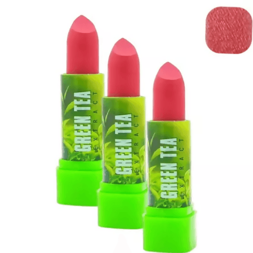 SENECIO Green Tea Extract ADS Color Intrigue Natural Green Color Changing Matte Creme Lipstick( 3Pc) Hot on Sale