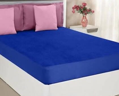 Mattress Protector Royal Blue Waterproof Cover for Queen Size Bed (78 x 60 inch) For Discount